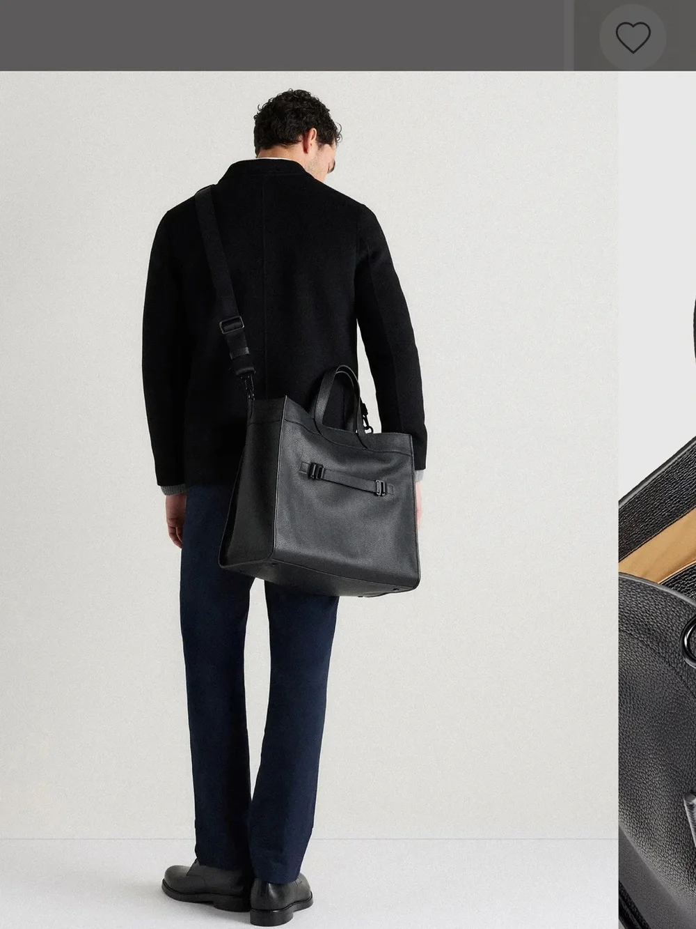 Quince Leather Tote Bag - Forest/olive Green